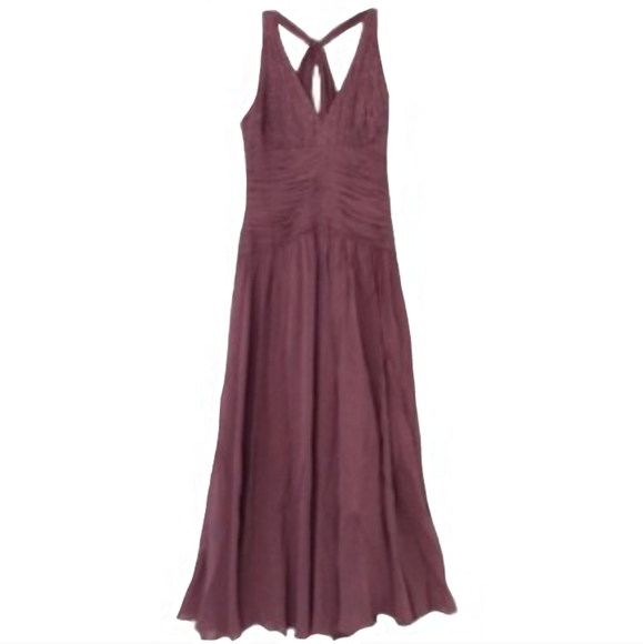 Silk Beaded Lavender Purple Dress Midi Whimsygoth Summer Party Event Fairy Gown - Picture 1 of 14